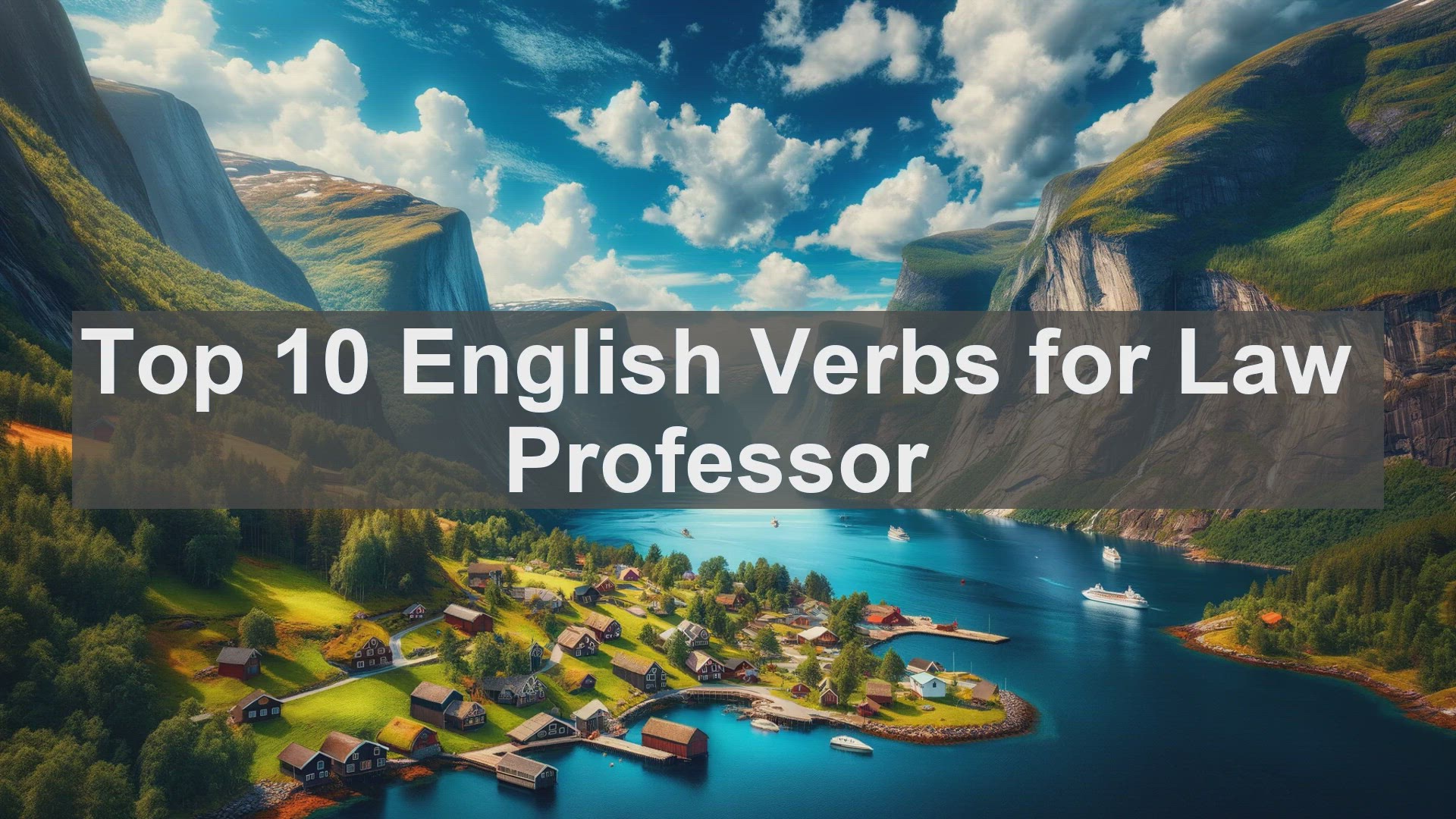 'Video thumbnail for Top 10 English Verbs for Law Professor'