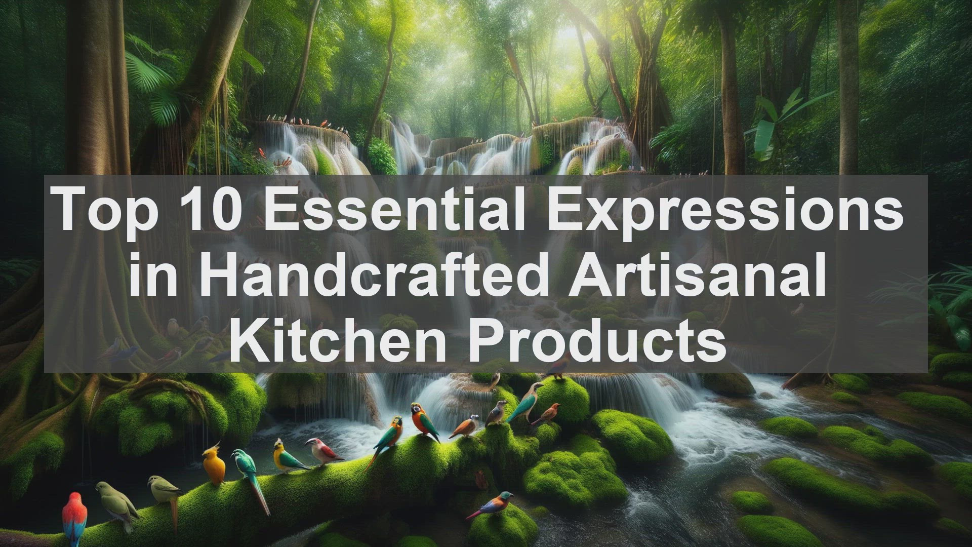 'Video thumbnail for Top 10 Essential Expressions in Handcrafted Artisanal Kitchen Products'