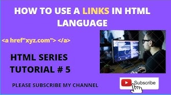 'Video thumbnail for how to use links in html language'