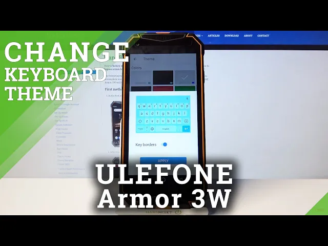 Video thumbnail for Choose Keyboard Theme from List - ULEFONE Armor 3W & Keyboard Personalization