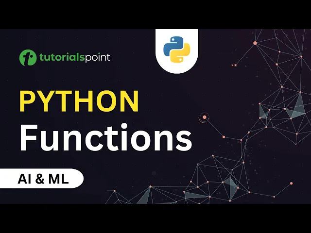 'Video thumbnail for Functions in Python | Powerful Functions and Arguments in Python(Lamda, Map, Zip)| Tutorialspoint'
