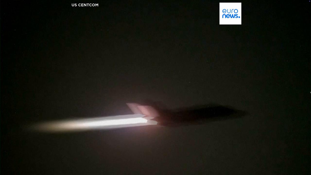 Video thumbnail for Tanker attacked in Strait of Hormuz as US strikes Iran for tenth consecutive night
