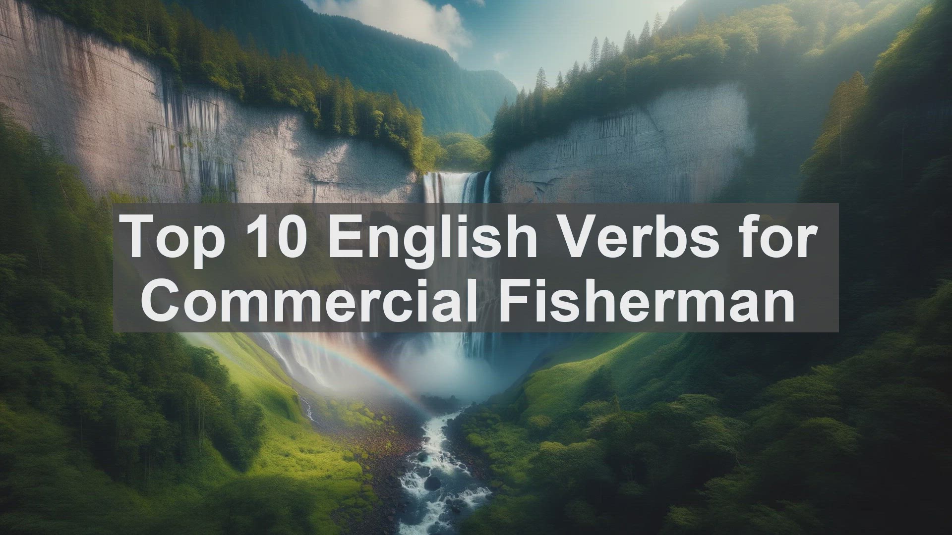 'Video thumbnail for Top 10 English Verbs for Commercial Fisherman'