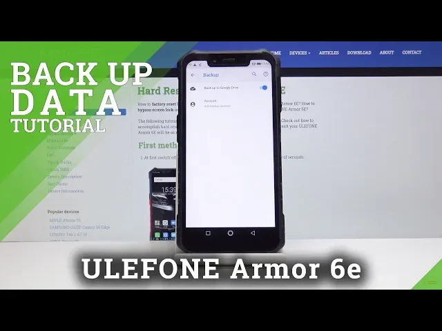 Video thumbnail for How to Enable Google Backup in ULEONE ARMOR 6E - Backup Data