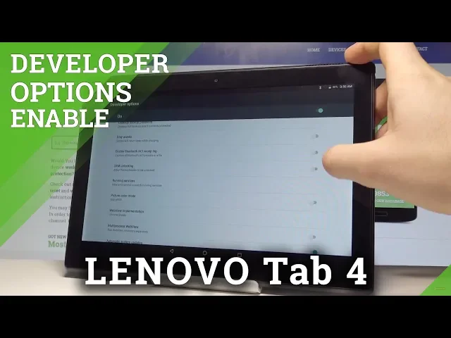 Video thumbnail for How to Enable Developer Options on LENOVO Tab 4 - OEM Unlocking |HardReset.Info