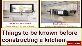 'Video thumbnail for Things to be known before constructing a kitchen./ Procedure for kitchen construction.'