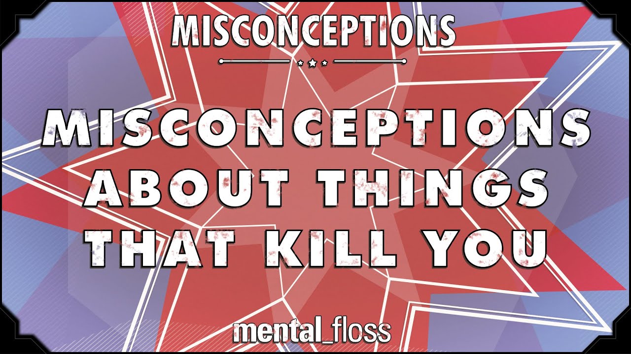 'Video thumbnail for Misconceptions about Things that Kill You - mental_floss on YouTube (Ep. 37) | Mental Floss'
