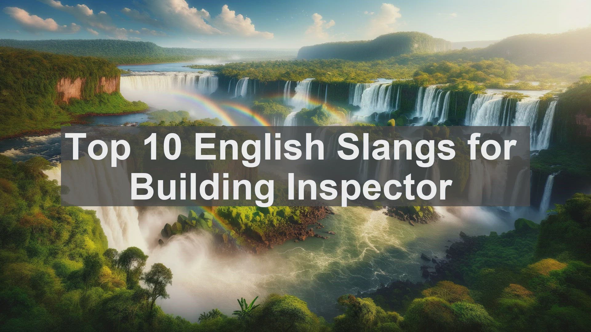 'Video thumbnail for Top 10 English Slangs for Building Inspector'