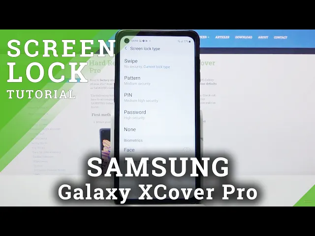 Video thumbnail for How to Set Up Screen Lock on SAMSUNG Galaxy XCover Pro – Screen Lock Methods