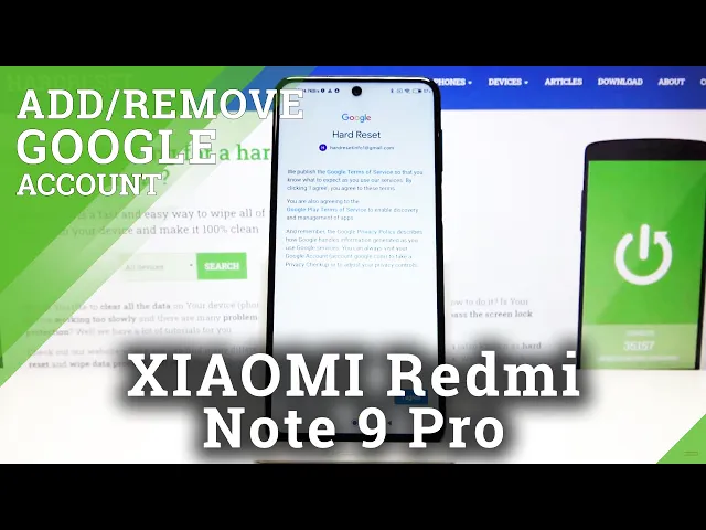 Video thumbnail for How to Add and Remove Google Account in XIAOMI Redmi Note 9 Pro – Sign in Google Account