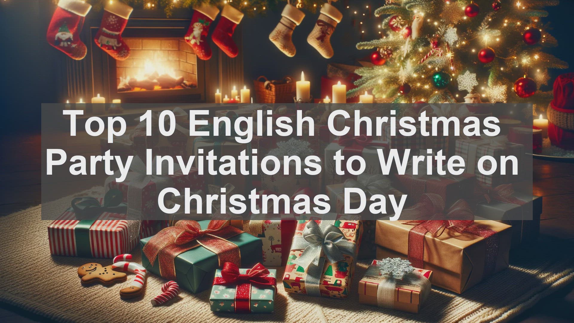 'Video thumbnail for Top 10 English Christmas Party Invitations to Write on Christmas Day'