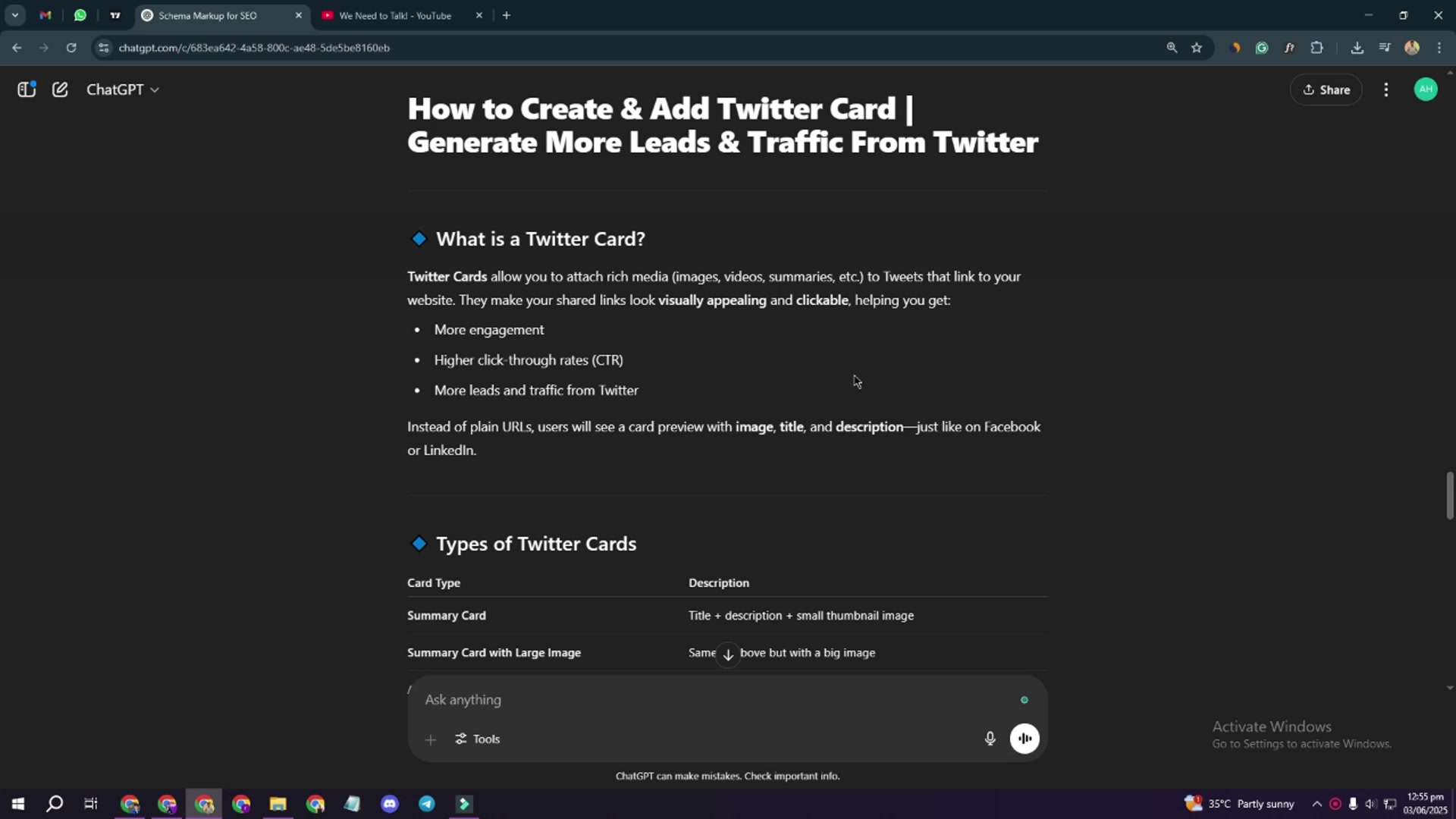 'Video thumbnail for How to Create and Add Twitter Card'