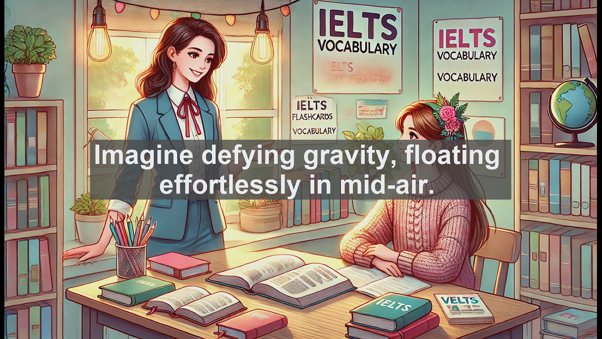 'Video thumbnail for 2000 Must Know IELTS 9.0 Vocabulary - Levitate: The Fascinating Verb of Defying Gravity'