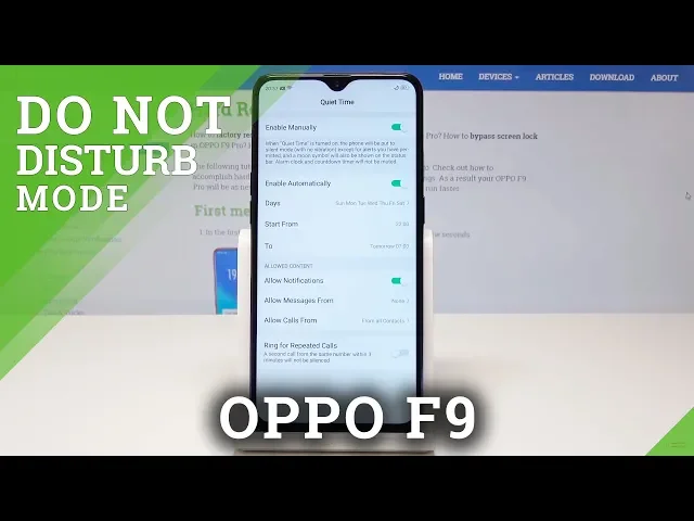 Video thumbnail for Do Not Disturb Mode in OPPO F9 Pro - Mute Sounds & Vibrations