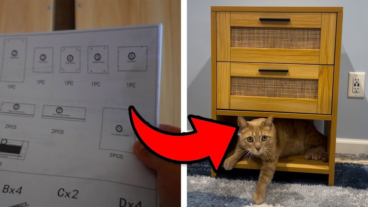 Video thumbnail for What To Expect With The CrispTaste Rattan Nightstand | Assembly