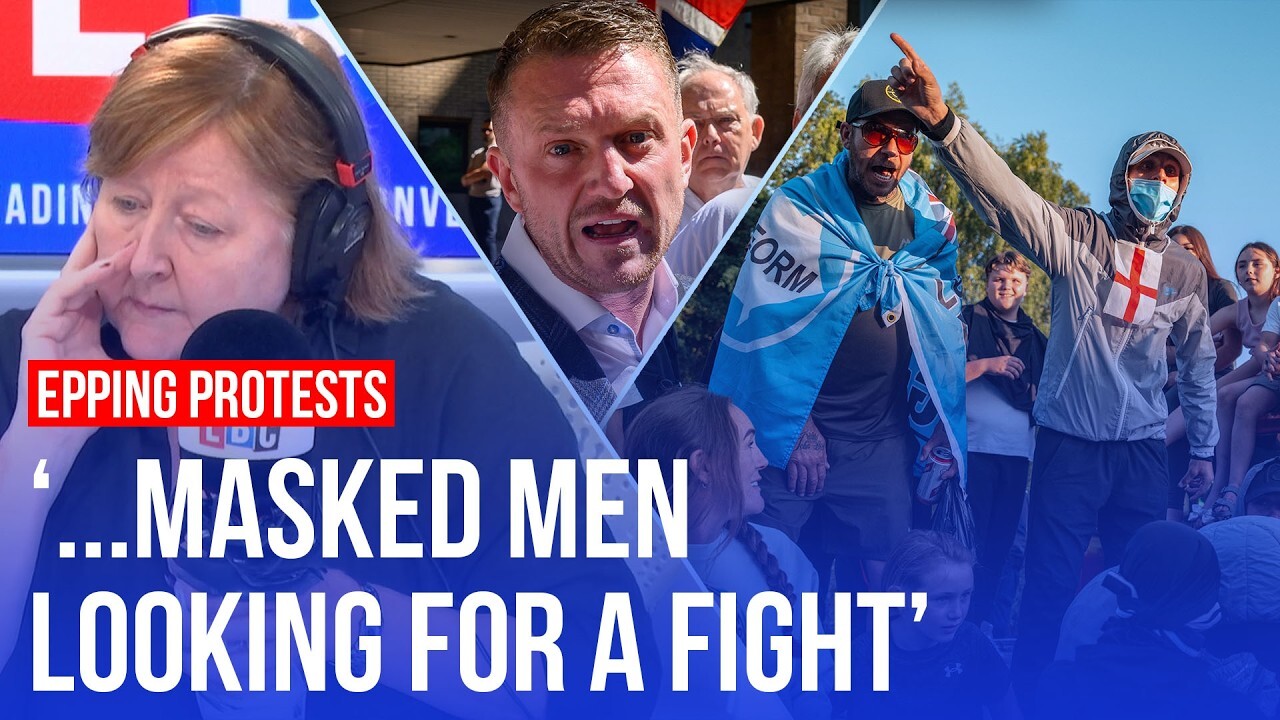 'Video thumbnail for LBC caller: ‘Epping is being invaded...’'