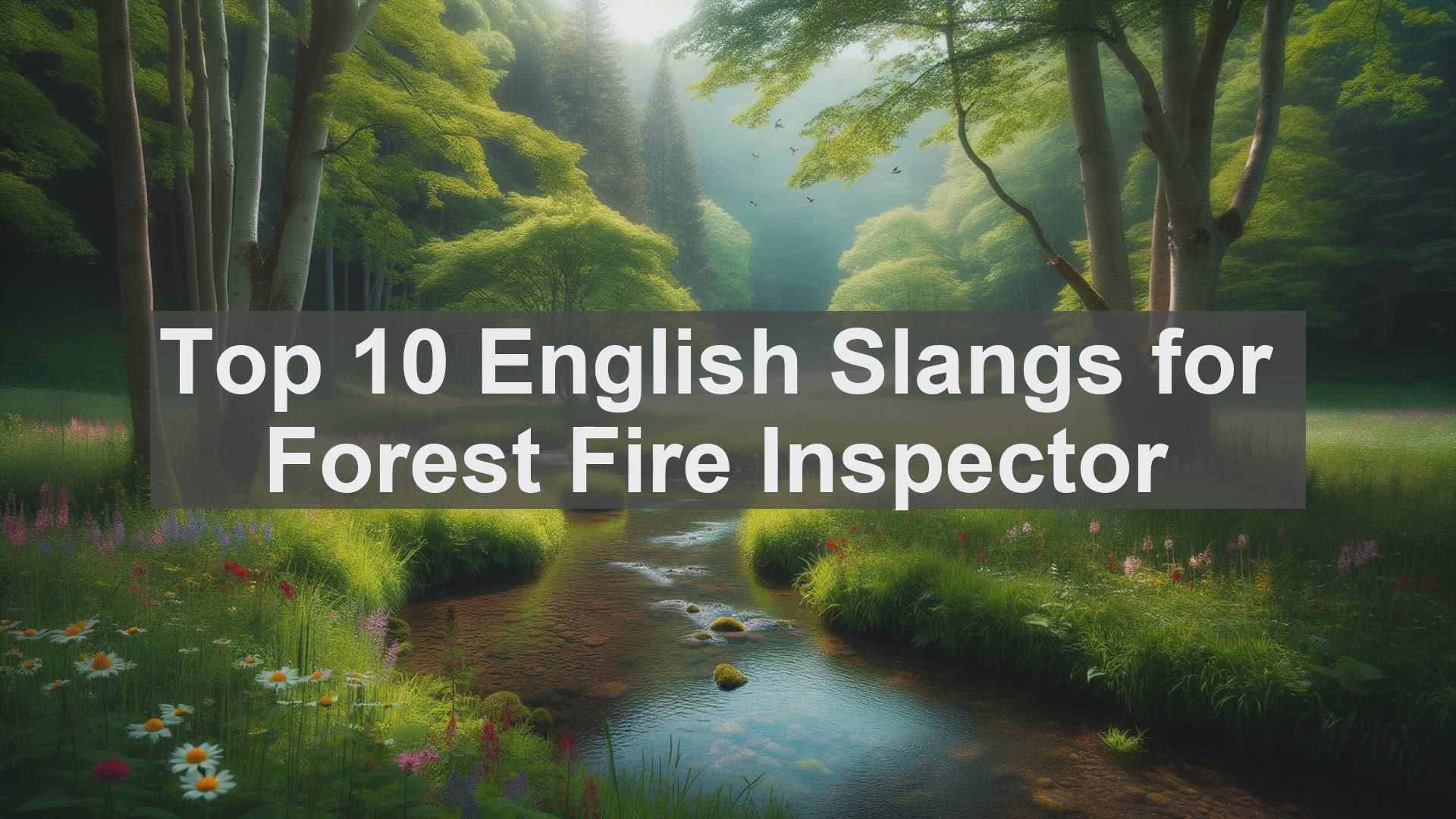 'Video thumbnail for Top 10 English Slangs for Forest Fire Inspector'