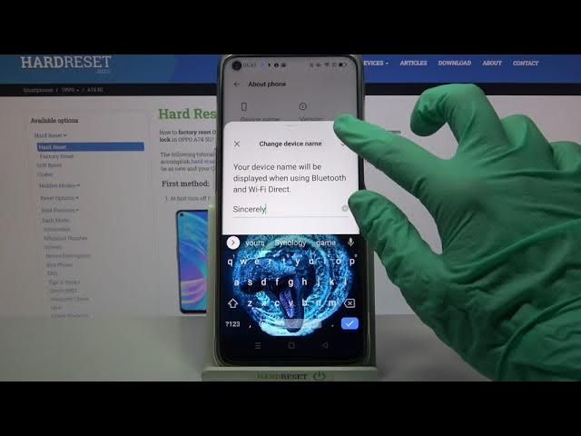 Video thumbnail for How to Rename OPPO A74 5G - Change Device Name