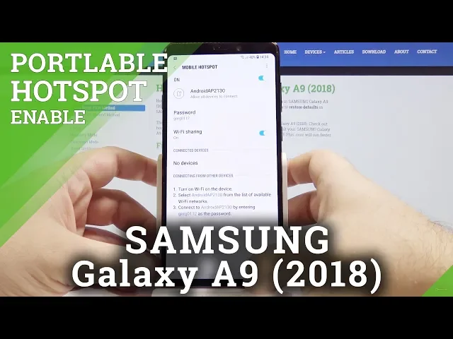 Video thumbnail for How to Enable Portable Hotspot in SAMSUNG Galaxy A9 - Share Mobile Data