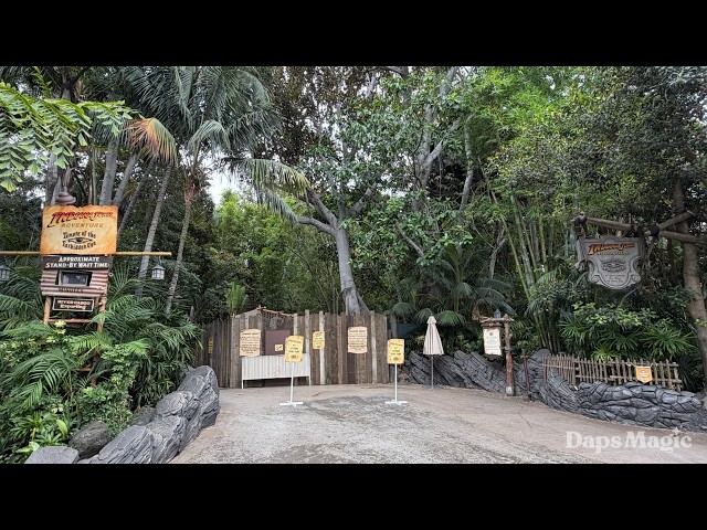 Video thumbnail for Indiana Jones Adventure: Temple of the Forbidden Eye Closed for Refurbishment at Disneyland 4K