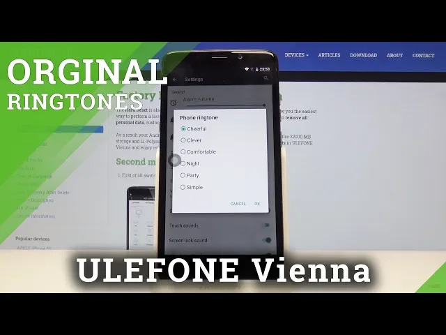 Video thumbnail for How to Set Up Ringtone in ULEFONE Vienna – Ringtone List