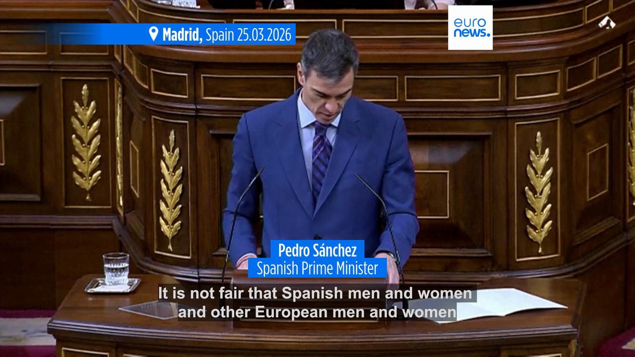 Video thumbnail for Spain's Prime Minister Pedro Sánchez warns Iran war 'far worse' than Iraq in 2003