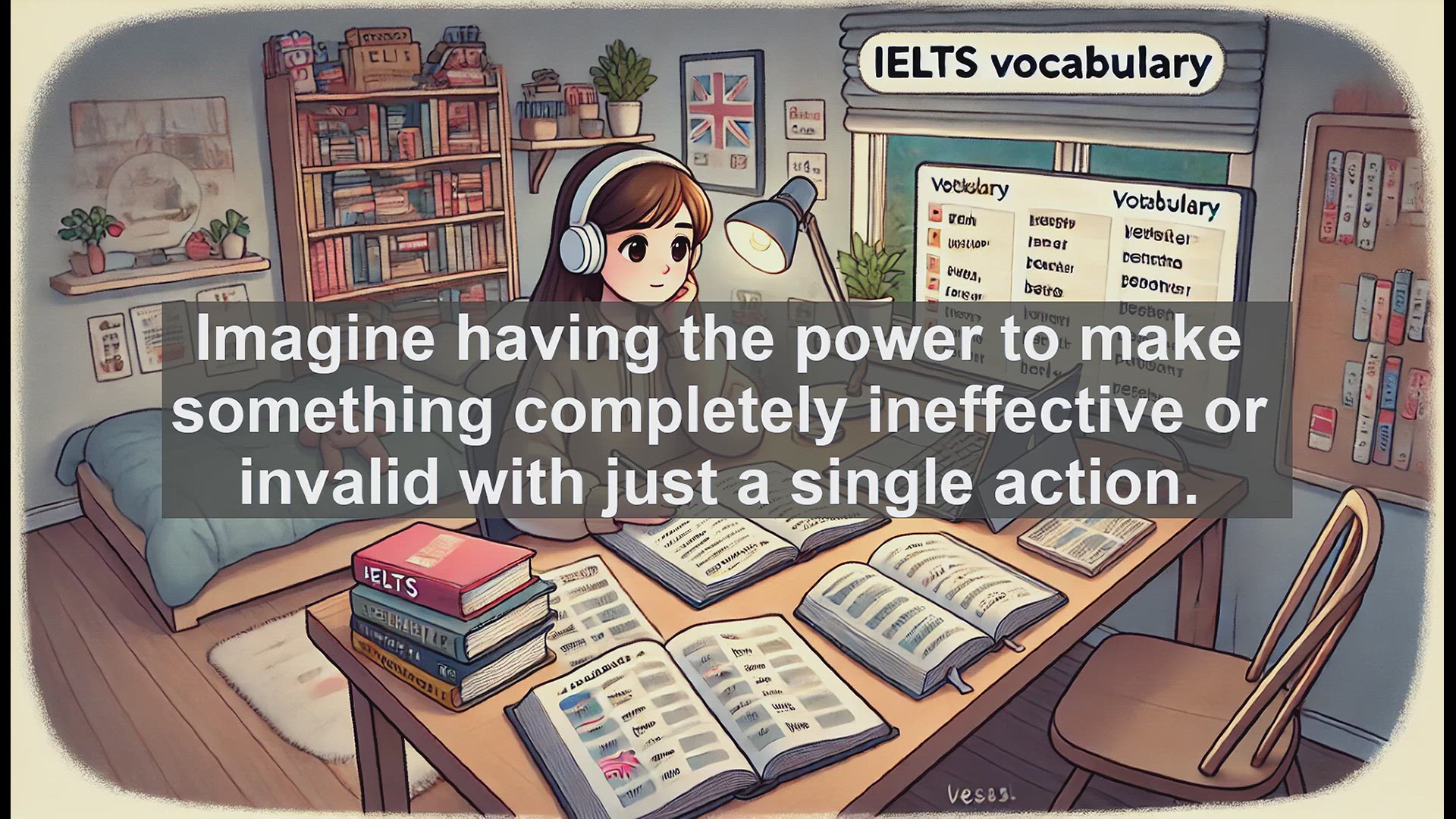 'Video thumbnail for 2000 Must Know IELTS 9.0 Vocabulary - Mastering 'Nullify': A Key Word for IELTS Success'