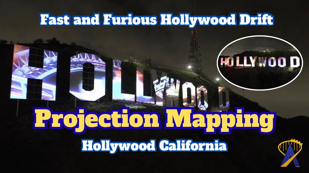 Video thumbnail for Fast & Furious Takes Over the Hollywood Sign in Epic Projection Mapping Display