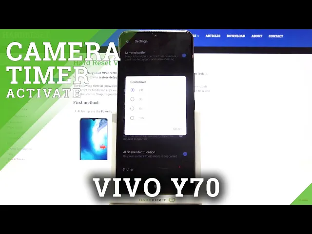 Video thumbnail for How to Set Camera Timer in VIVO Y70 – Activate Photo Countdown