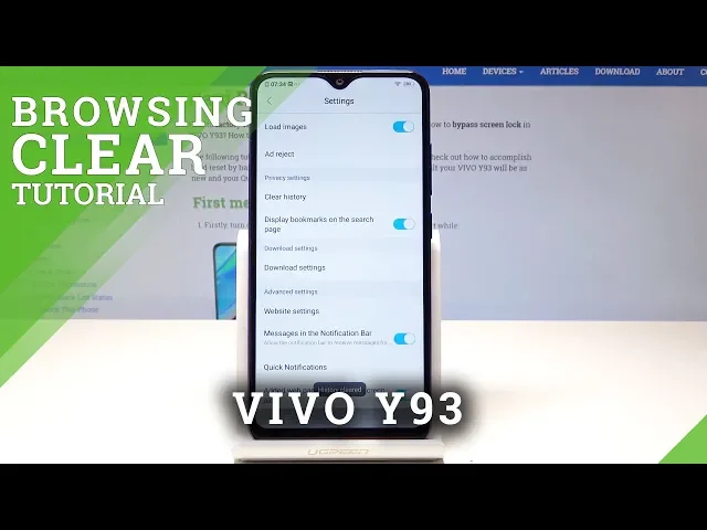 Video thumbnail for How to Clear Browsing in VIVO Y93 - Reset Browser Data