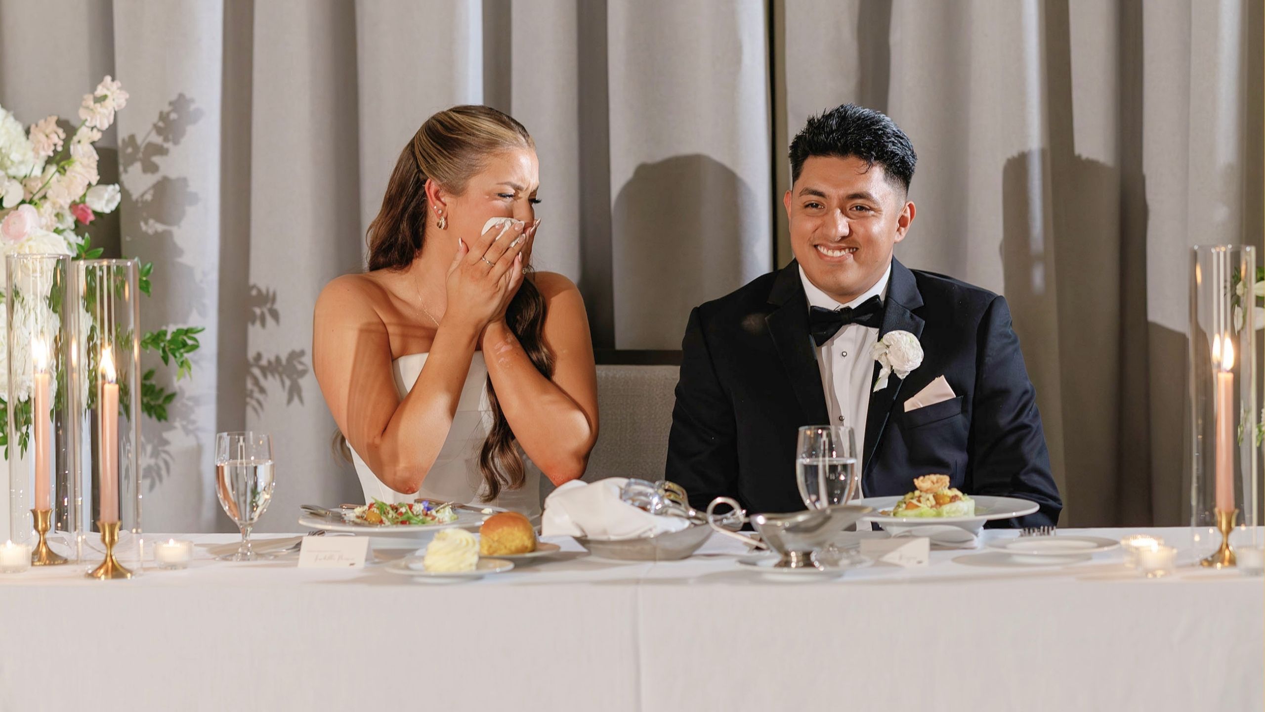 Video thumbnail for Teacher Bride Cries With Happiness When Surprised With Messages From Students