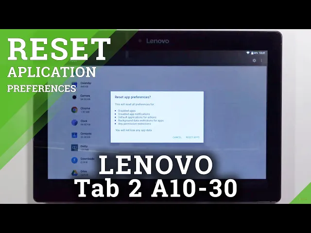 Video thumbnail for How to Reset App Preferences on LENOVO Tab 2 A10-30 – Restore App Preferences