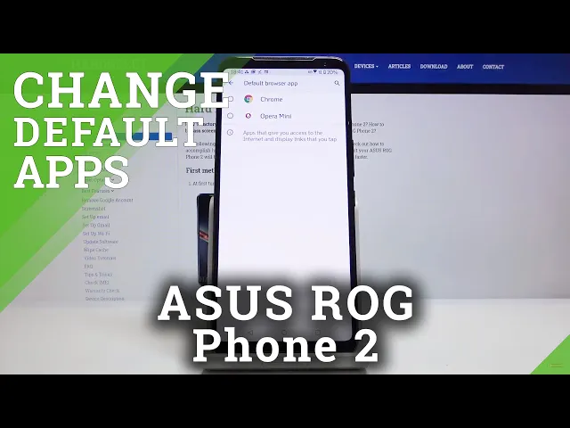 Video thumbnail for How to Change Default App in ASUS ROG Phone 2 – Default Apps Settings