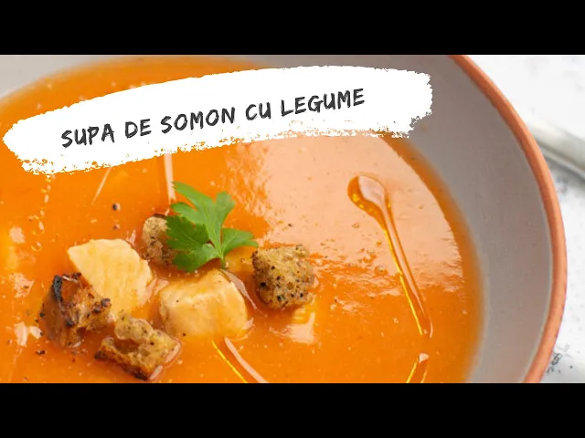 'Video thumbnail for Supă de somon cu legume, rapidă și delicioasă!  | Bucate Aromate'