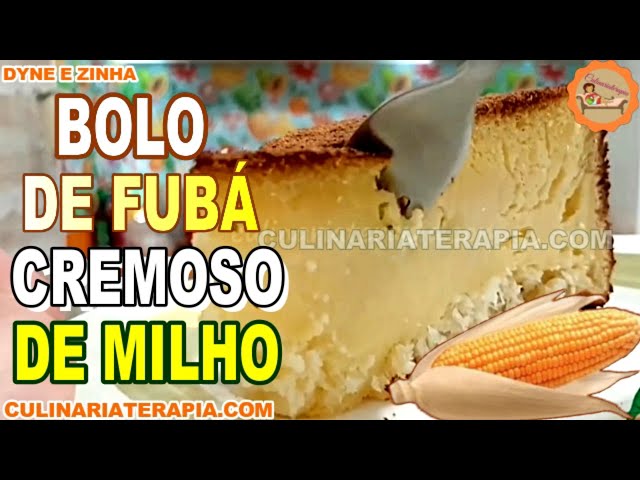 Video thumbnail for Bolo Cremoso de Fubá de Milho – Bolo Fácil de Fazer no Liquidificador