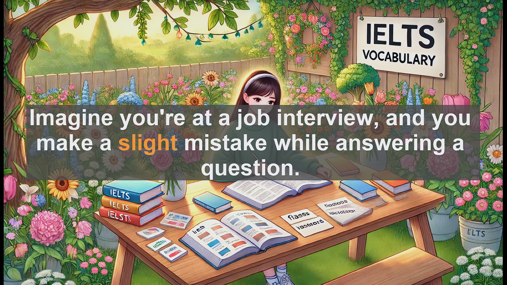 'Video thumbnail for 2500 Must Know IELTS 6.5 Vocabulary - Understanding 'Slight': A Key Word for IELTS Success'
