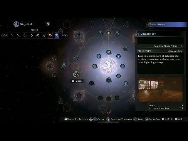 Video thumbnail for Nioh 3 - 1572 CE: Hamamatsu: Ninja Style: Unlock Poison Shuriken and Uncanny Bolt