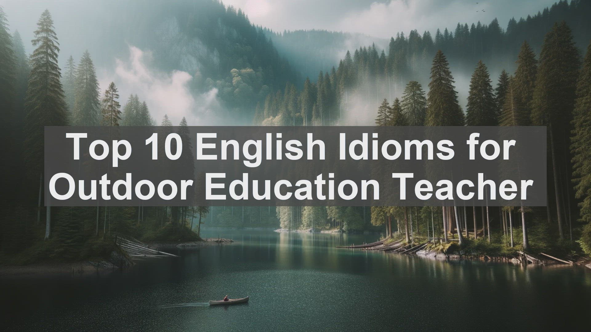 'Video thumbnail for Top 10 English Idioms for Outdoor Education Teacher'