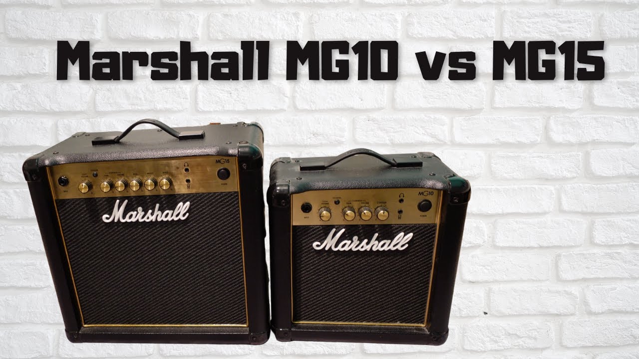 Video thumbnail for Marshall MG10 vs Marshall MG15 - Which Amp Is Better? Cheap Practice Amp Comparison