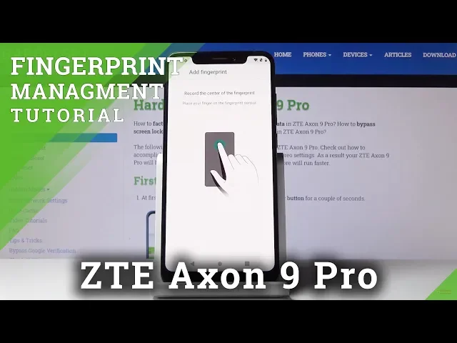 Video thumbnail for How to Set Up Fingerprint in  ZTE Axon 9 Pro – Fingerprint Unlock