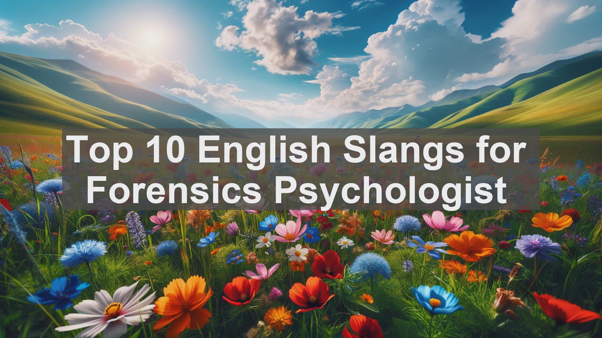 'Video thumbnail for Top 10 English Slangs for Forensics Psychologist'