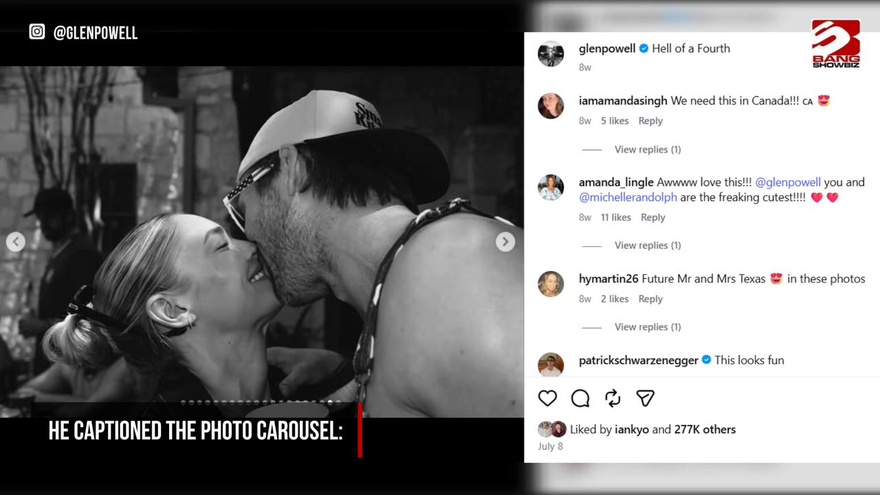 Video thumbnail for Glen Powell has confirmed he is in a very serious relationship with Michelle Randolph