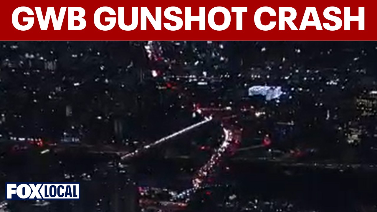 Video thumbnail for Driver dies after gunshot in GWB crash, causing major delays