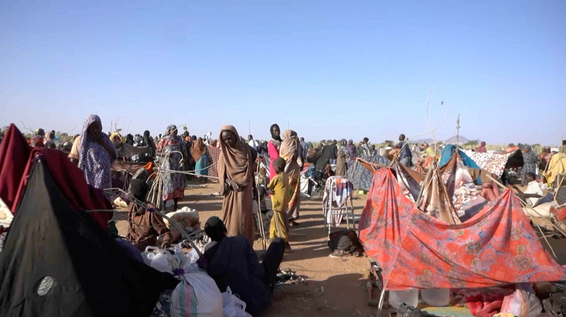 'Video thumbnail for Al Jazeera reports from Sudan displacement camp as thousands flee el-Fasher'