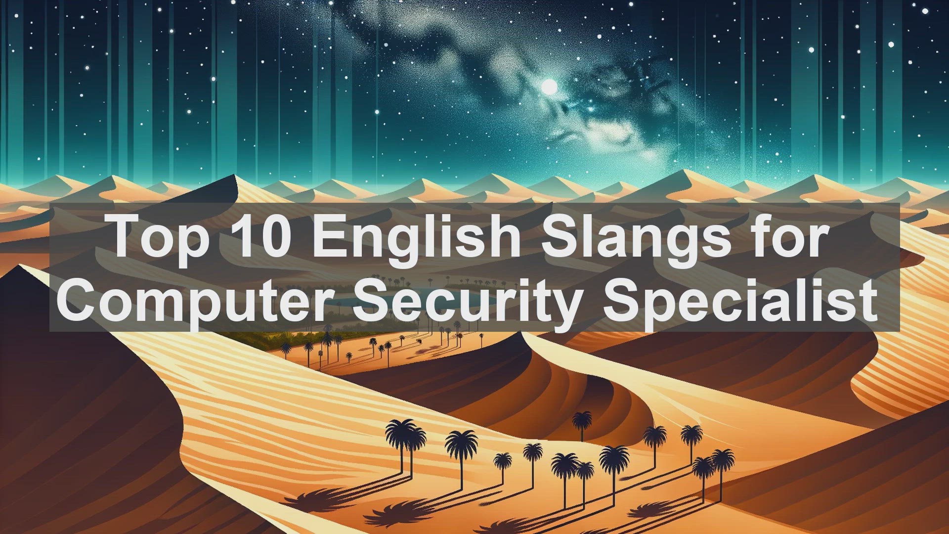 'Video thumbnail for Top 10 English Slangs for Computer Security Specialist'