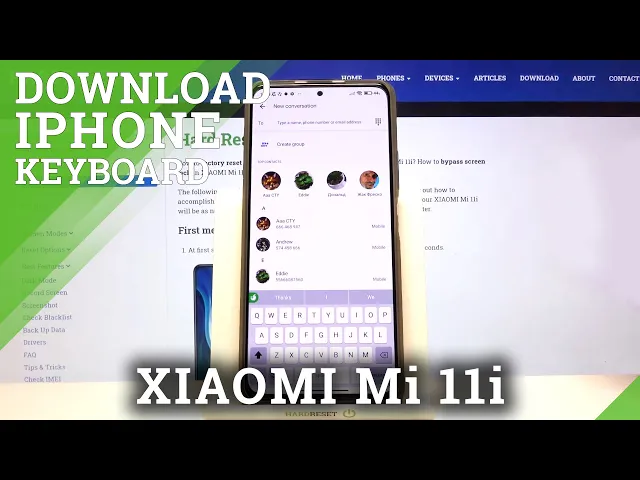 Video thumbnail for How to Install iPhone Keyboard on XIAOMI Mi 11i – Apply Green Apple Keyboard