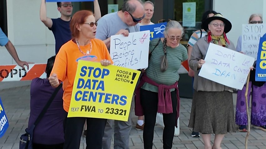 Video thumbnail for Orangetown data center expansion sparks protest over environment and AI