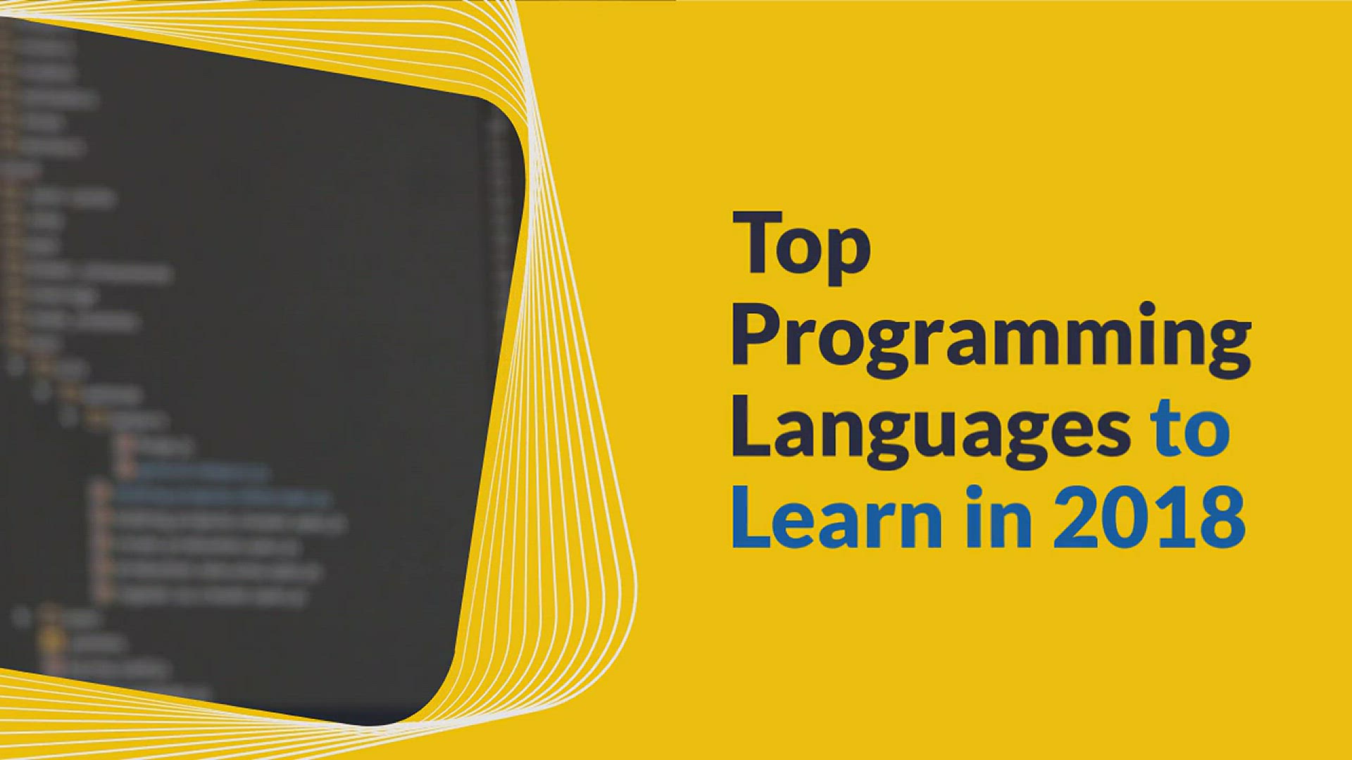 'Video thumbnail for Programming languages one should learn in 2018'