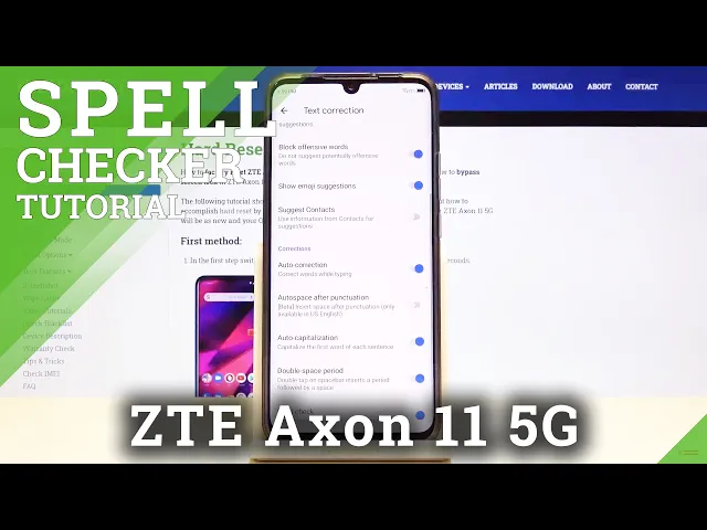 Video thumbnail for How to Use Spell Checker in ZTE Axon 11 5G  – Enable Spell Check