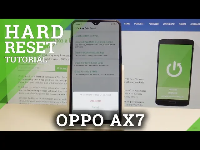 Video thumbnail for Factory Reset OPPO AX7 - Reset All Content & Settings